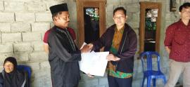 Pemerintah Kalurahan Kemejing Serahkan Akta Kematian kepada Keluarga Almarhum Rudi, Warga Sulur 1